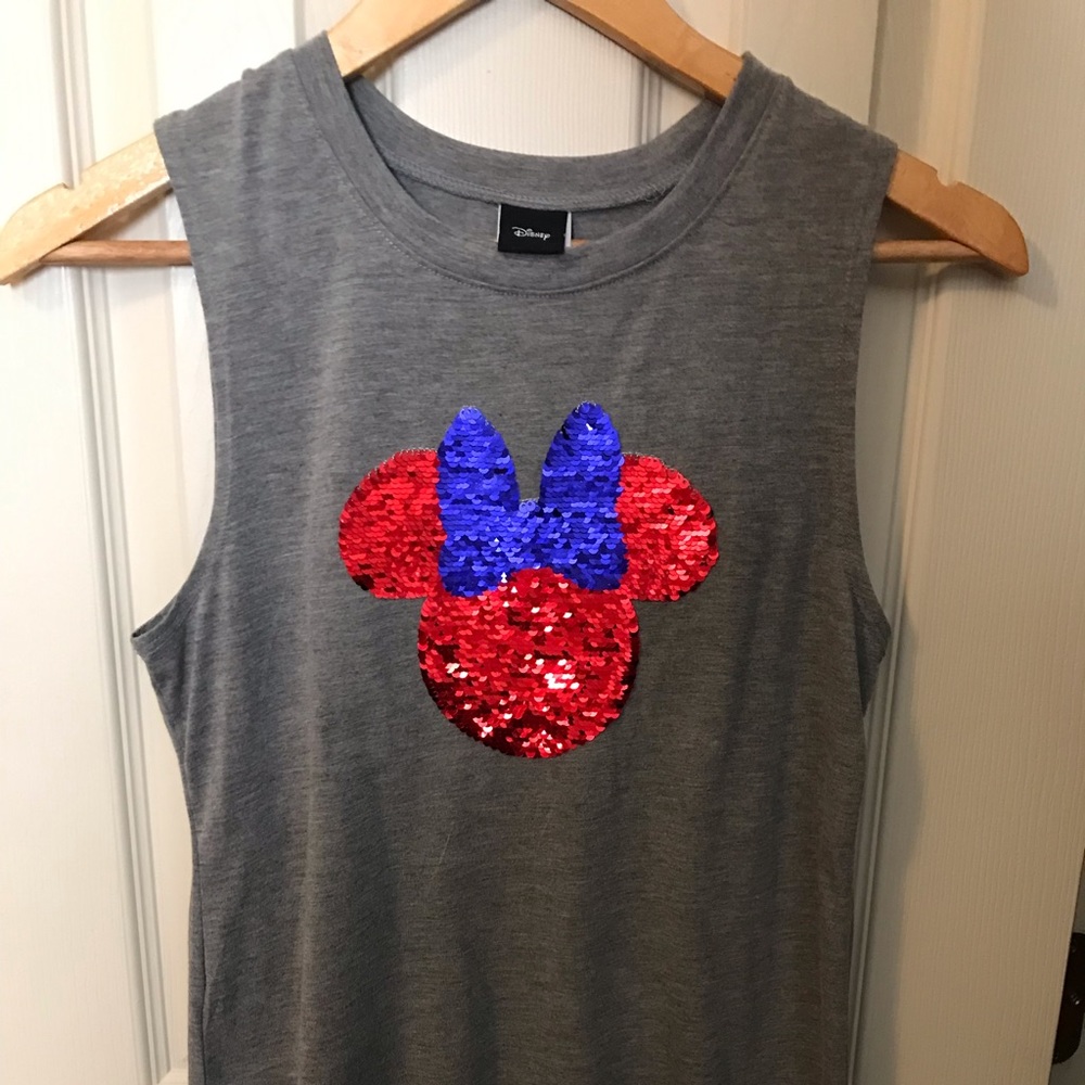 Disney Minnie Mouse Sequin Tank Top Size Small